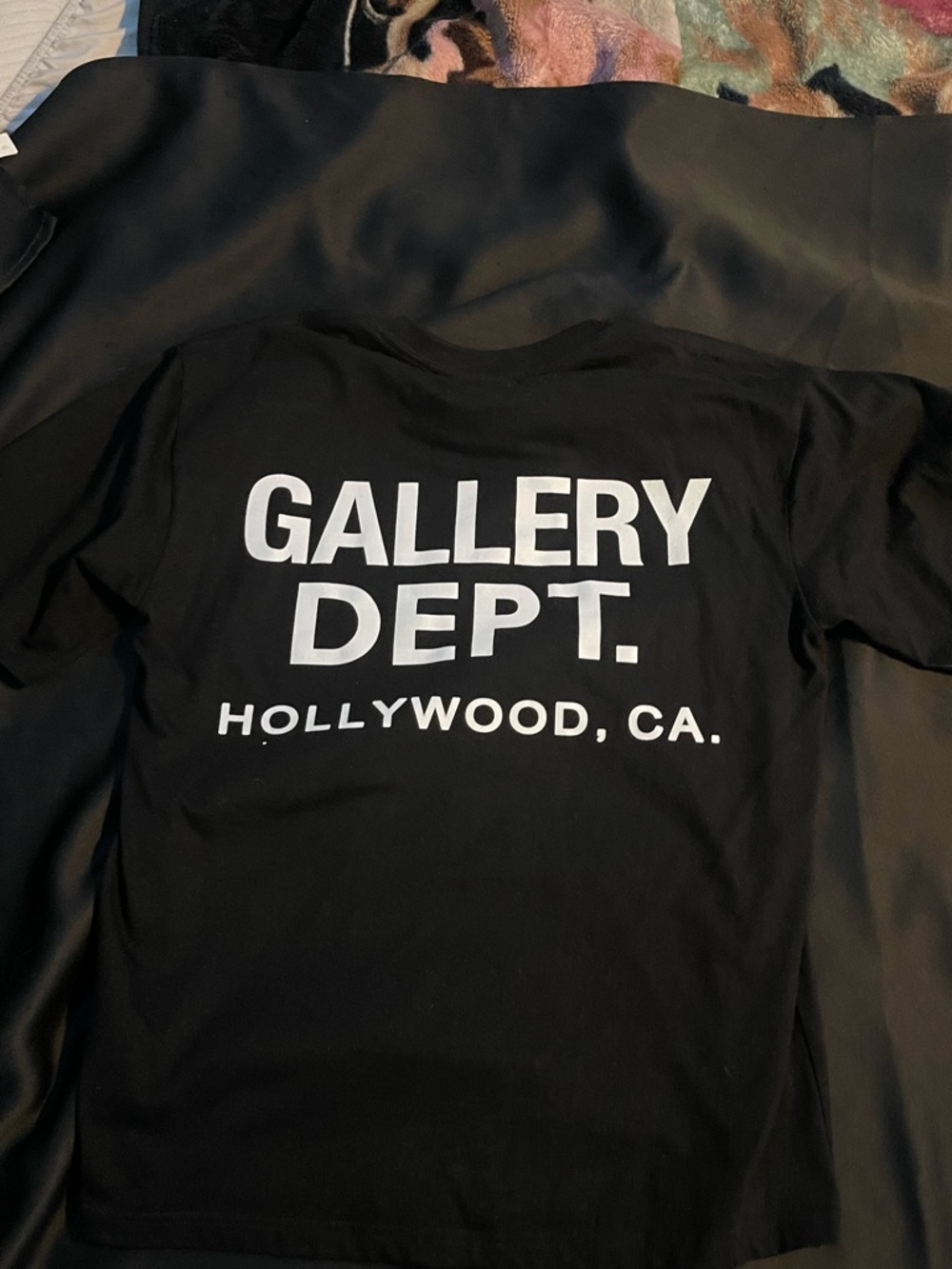 Gallery Dept. Black Tee with Cream Label